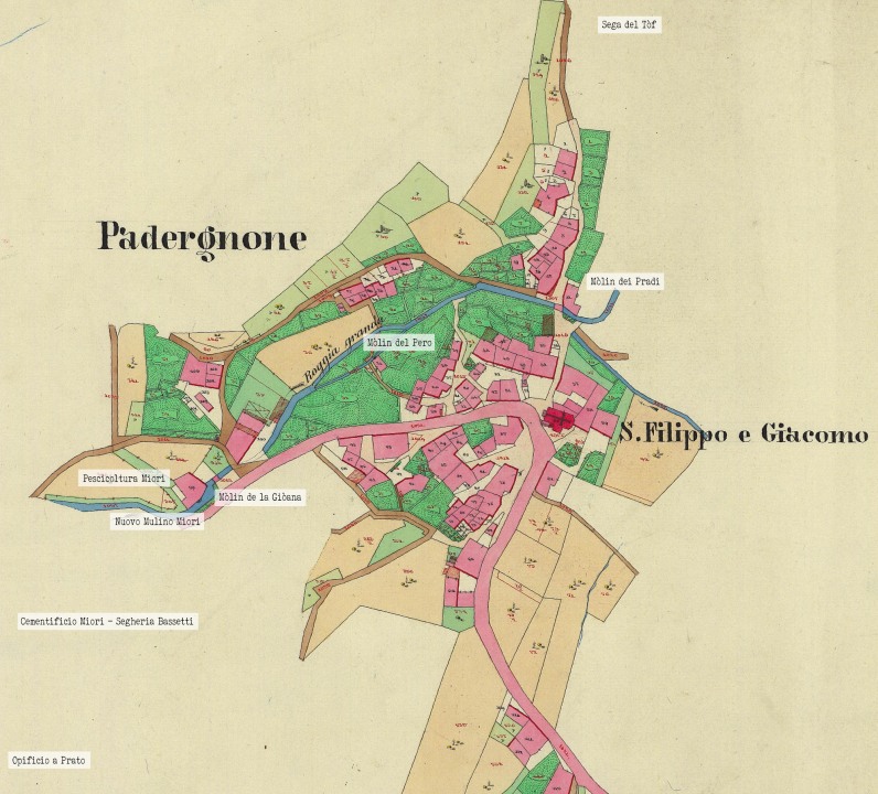 mappa storica muliniPadergnone rid